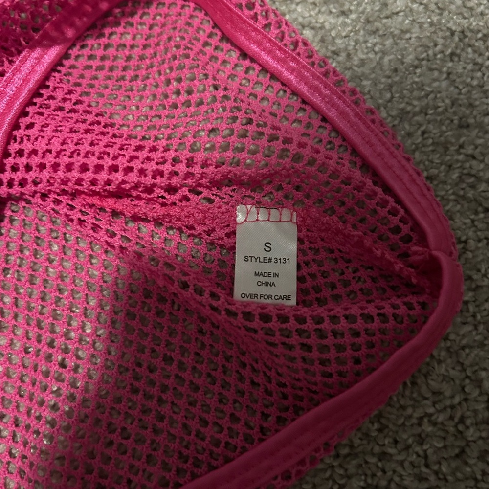 Pink Mesh Women's Tank Top - Picture 5 of 5